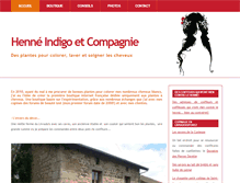 Tablet Screenshot of henneindigoetcompagnie.fr